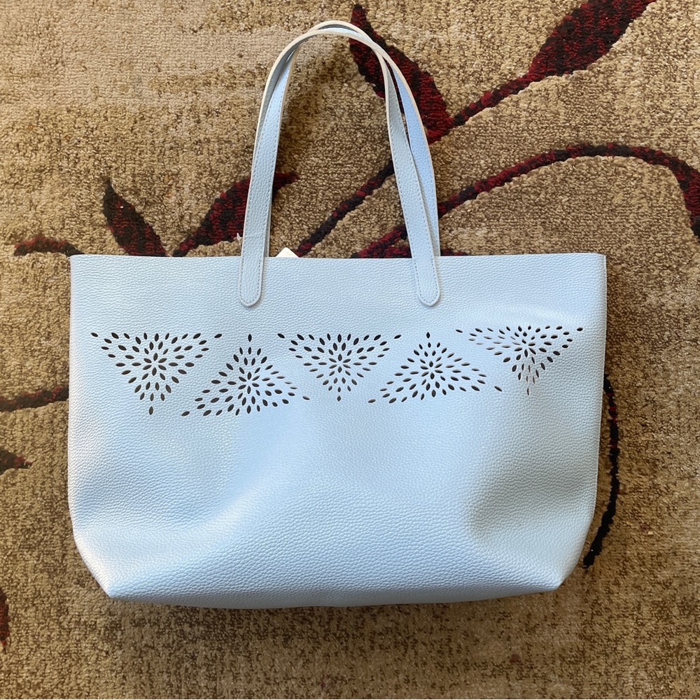 baby blue spring shoulder tote bag huge